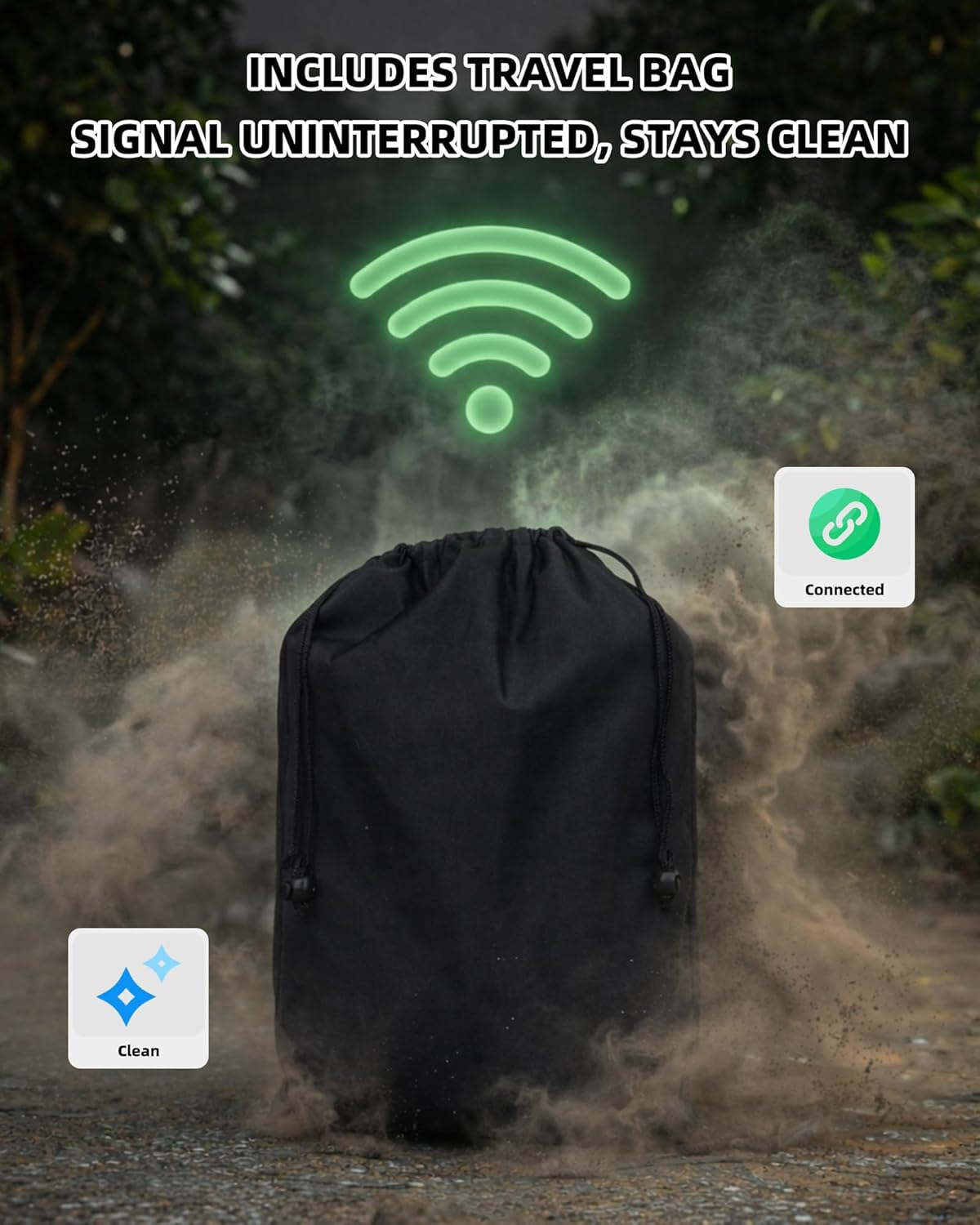 Starlink Mini Case, Shockproof Protective Starlink Mini Carrying Case with Shoulder Strap and Hand Carry Options, Includes Travel Bag for Outdoor, Camping, RV and Daily Use - Image 6