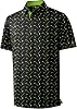 ZITY Mens Golf Polo Shirt Short Sleeve Performance Moisture Wicking Collared Print Shirt for Golf and Casual Wear