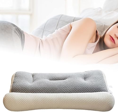 Miniatura 4 de Bothyi Almohada cervical, relajación de cuello y hombrotranspirablesuavealmohada cervical, almohada de cama para dormir, para dormir, color blanco,
