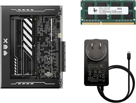 ZimaBlade 7700 Home Server Starter Kit, 16GB RAM + 32GB eMMC, Open x86 Platform, CasaOS Preinstalled,Docker & Self-Hosting Ready, Quiet Low Power, PCIe Expandable, Remote Access, 4K Media Server