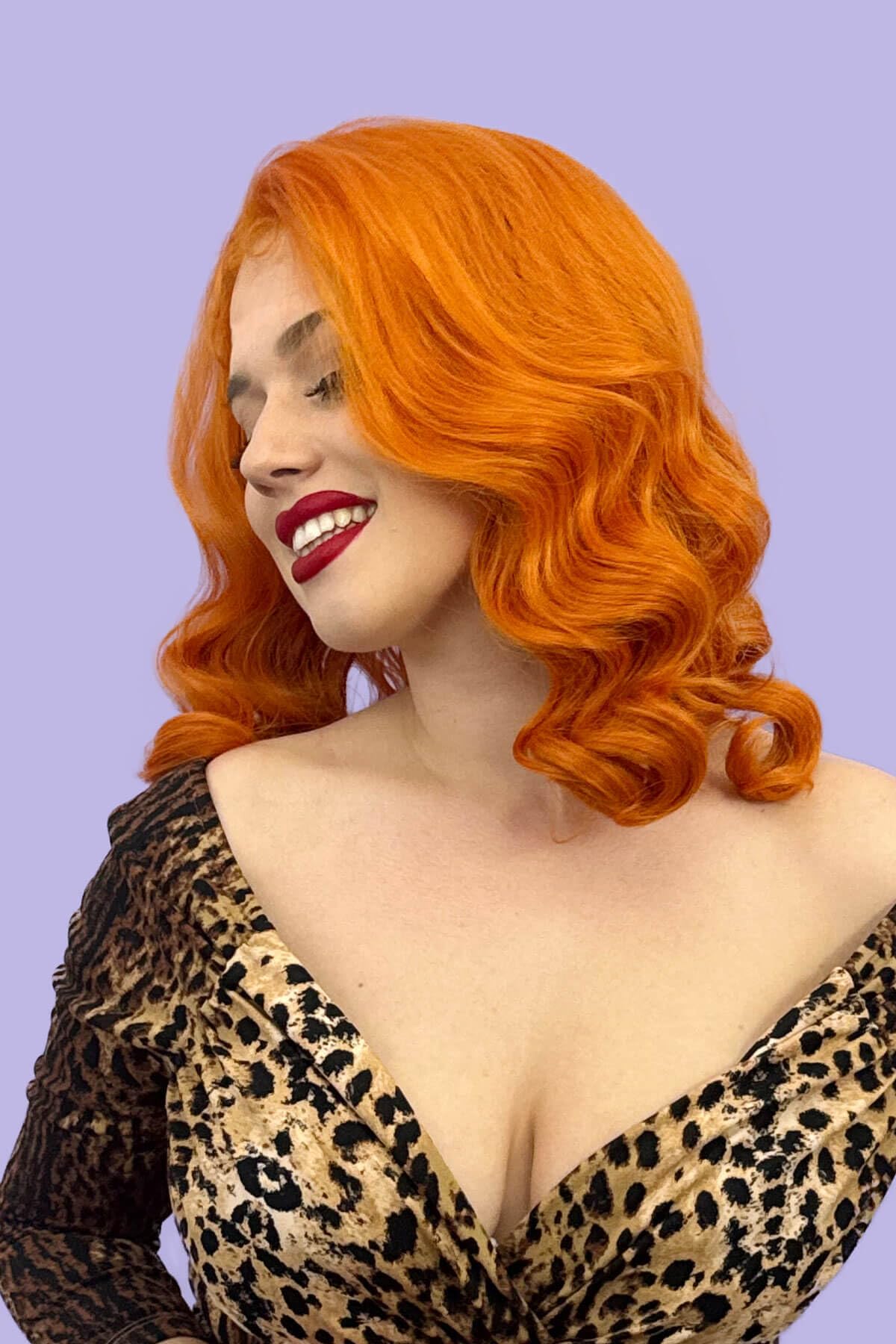 Ginger pinup lace front wig: Lula ginger #ginger