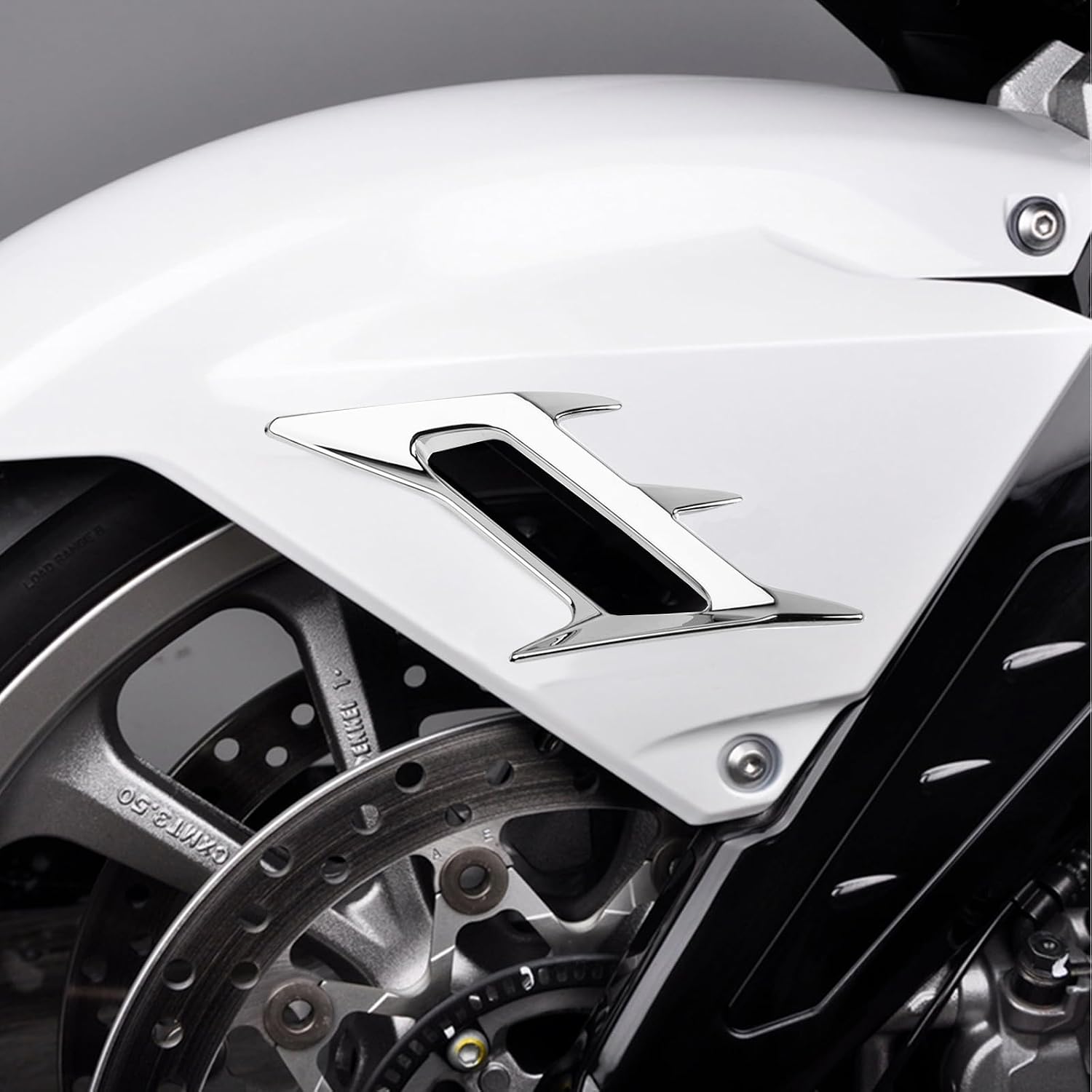 PANICAL Motorcycle for Honda GoldWing gl 1800 F6B GL1800 Chrome Decorative Cover Accessories 2018 2019 2020 2021 2022 2023 2024 2025 2026 (Silver front fender vent decoration)