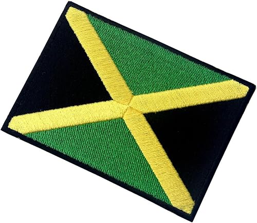 Miniatura 4 de Parche bordado con la bandera de Jamaica Rasta Jamaica Rastafari Nacional para coser