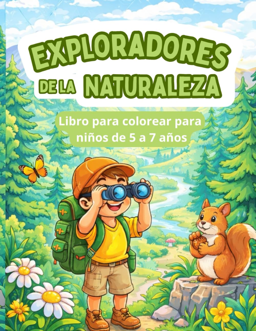 Exploradores de la Naturaleza: Libro para colorear para niños de 5 a 7 años