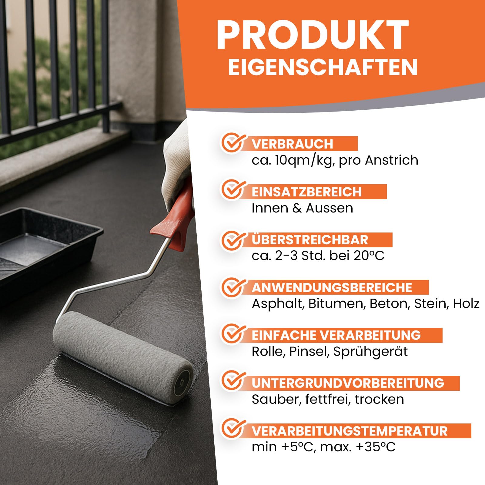 BEKATEQ 2K PU Grundierung farblos 1kg lösemittelfrei für innen & aussen Asphalt & Bitumenböden sowie Beton, Stein, Estrich, Fliesen, Holz - schnellhärtend, auch bei tiefen Temperaturen BK-636PU