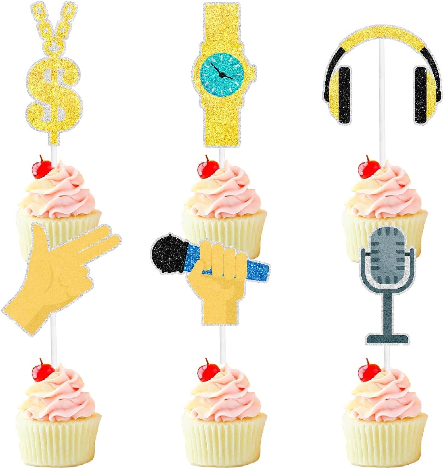SANYUANHE 19 stuks taartdecoratie, street dance cake, hiphop