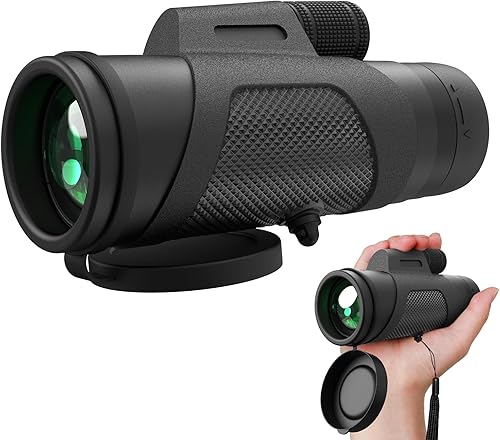 Telescopio monocular de 12 x 56 pulgadas para smartphone, monoculares para adultos, alta potencia, alta definición, con adaptador de teléfono,