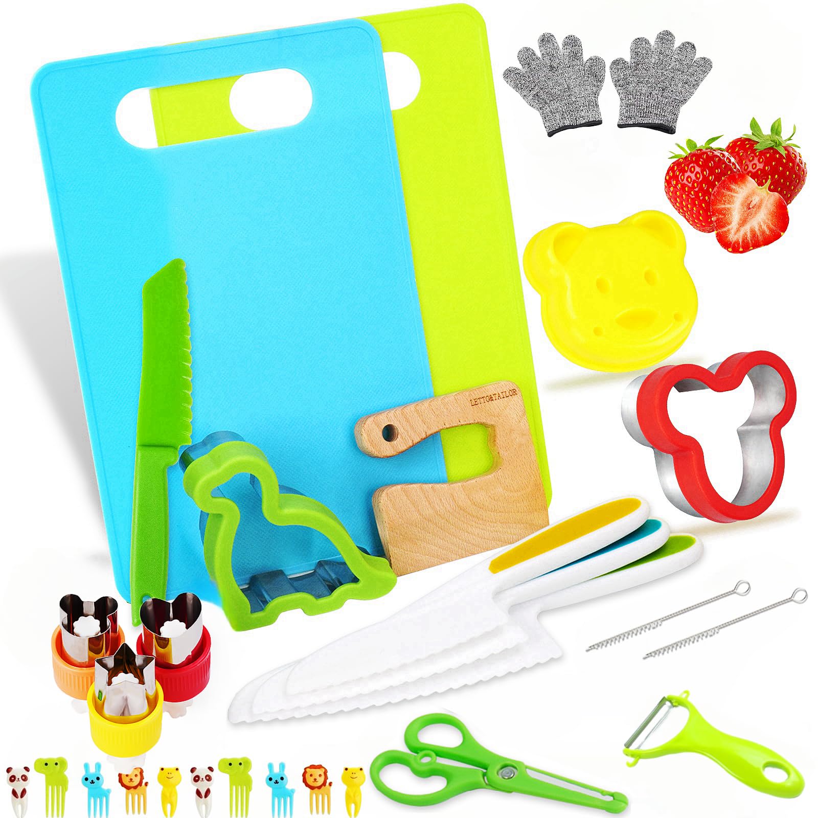 Coltello in legno Montessori| Utensili da cucina per bambini