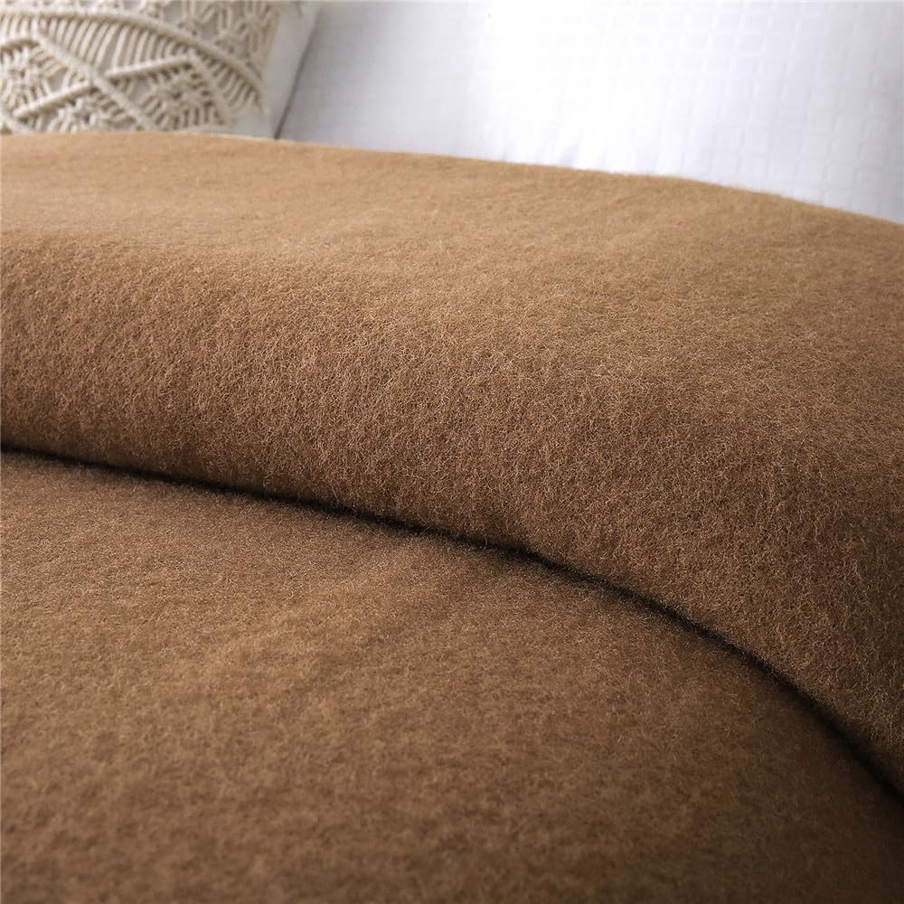 Coperta A Maglia Nordic Beige Con Pois - 100x70 Cm, Morbida, Leggera, Per Divano E Letto