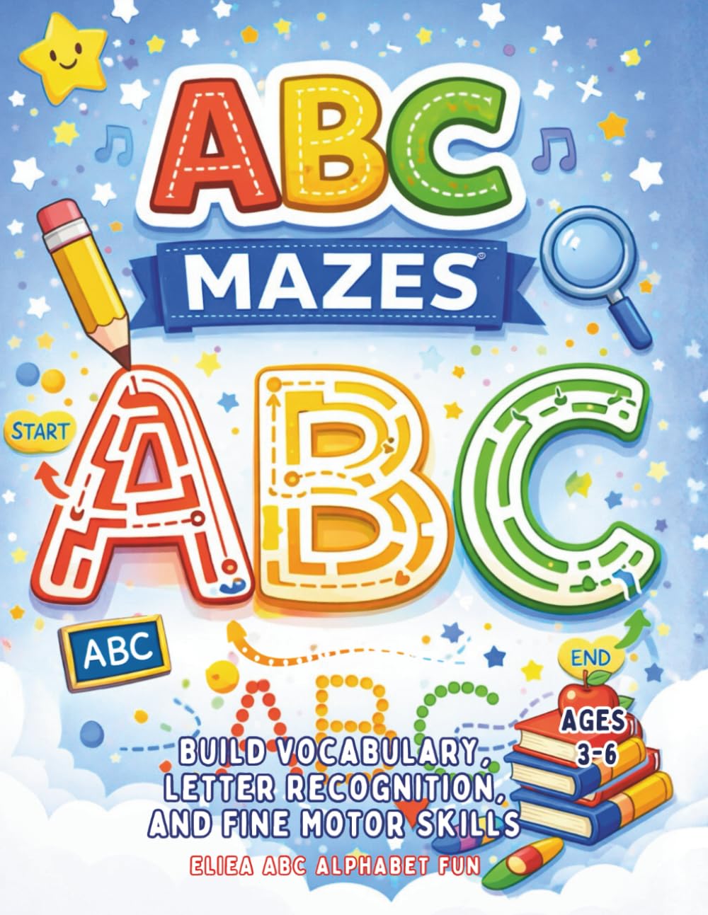 ABC MAZES: Build Vocabulary, Letter Recognition, and Fine Motor Skills