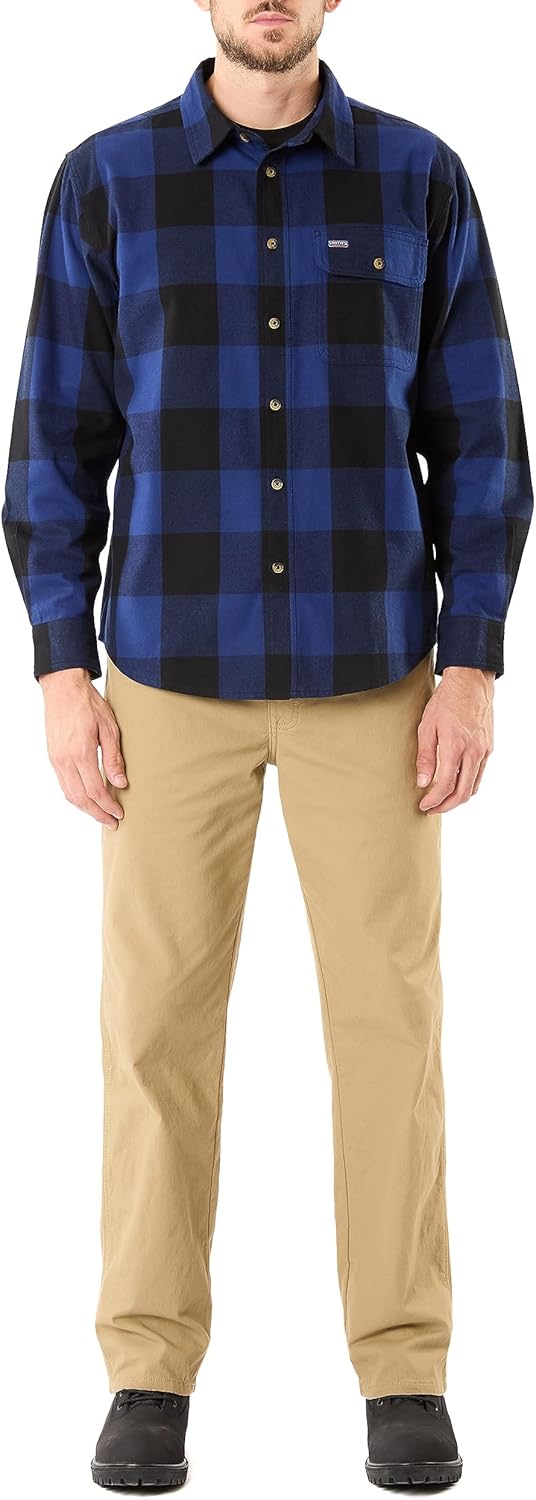 Smith's Workwear Mens Big Men's Pocket Flannel Shirt - Image 6
