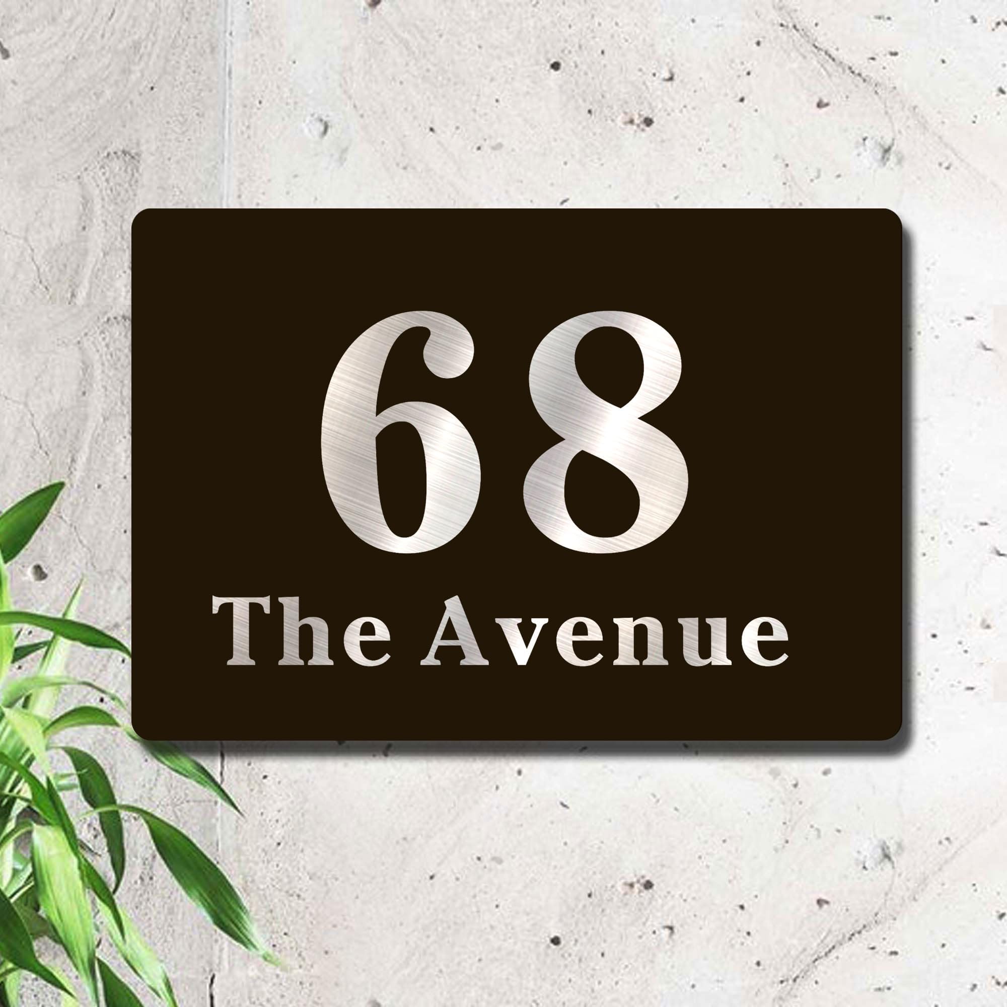 House Numbers Plaques, Door Number Plaques for Wall House Signs for Outside Houses Name Plaque, Personalised Front Door Signs - Image 3