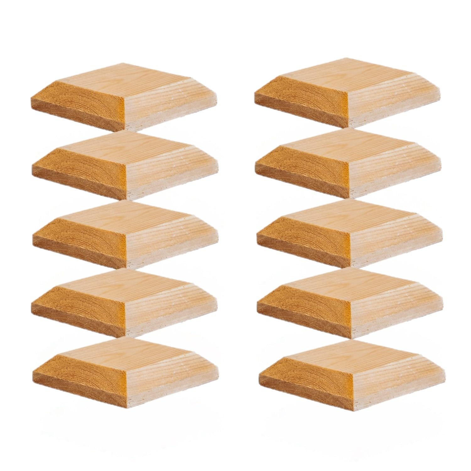 Timber Fence Post Cap | Fits 3x3" (75x75mm) Posts | Untreated | Square Posts | Pack of 10