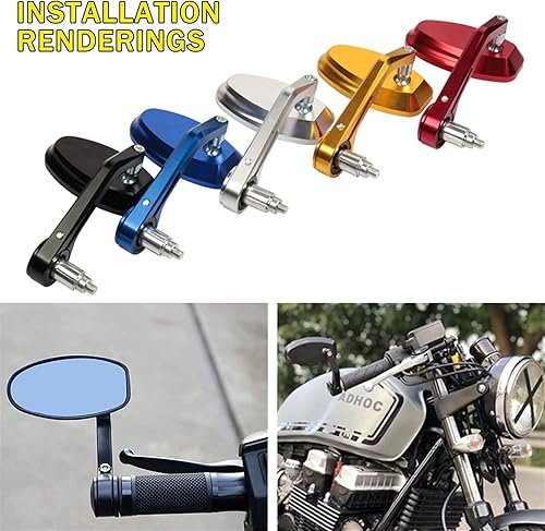 Miniatura 4 de Accesorios de espejo de motocicleta para Yamaha MT09 Rizoma Vespa GTS Z900 Suzuki Katana Accesorios de motocicleta Espejo retrovisor