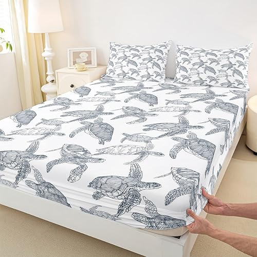 Miniatura 64 de Erosebridal Sábana bajera ajustable de hojas de marihuana, sábana de hoja de cannabis para adultos, juego de ropa de cama rústica de hojas exóticas