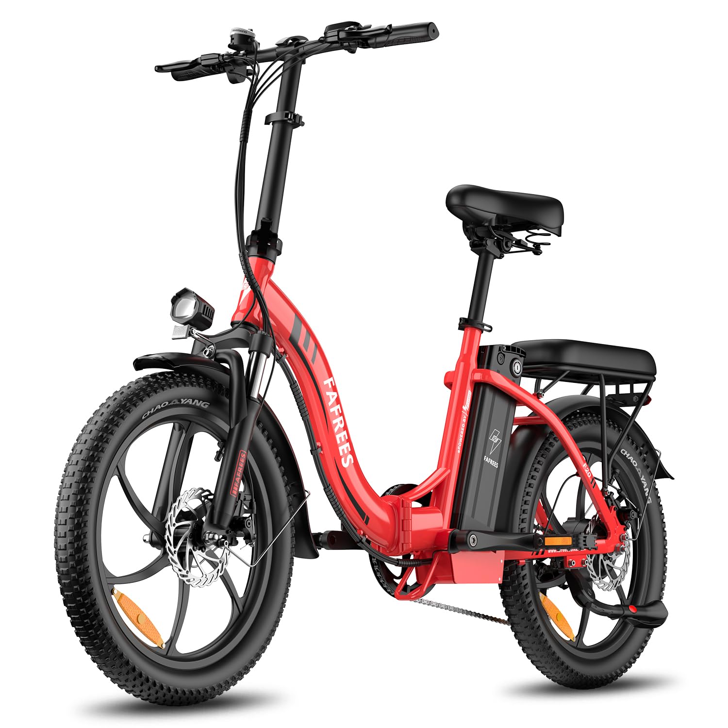 cysum F20+ Bici elettrica donna uomo, 20 pollici pieghevole bicicletta elettrica, batteria al litio da 36 V e 20 Ah, motore da 250 W, 25 km/h