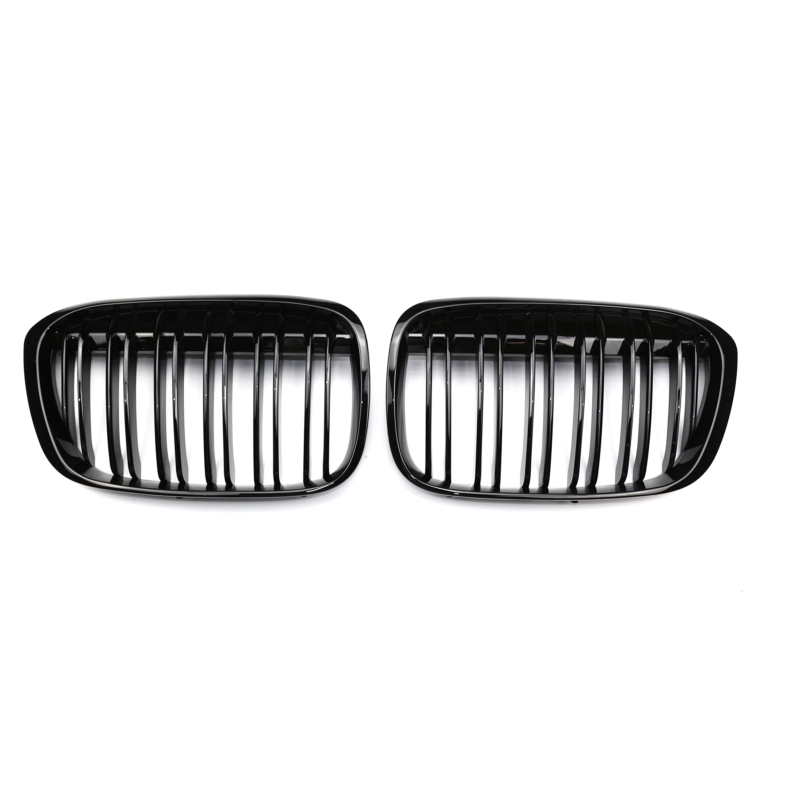 Coppia di griglie anteriori a doppia linea X1 F48 F49 2016 2017 2018 2019, colore nero lucido