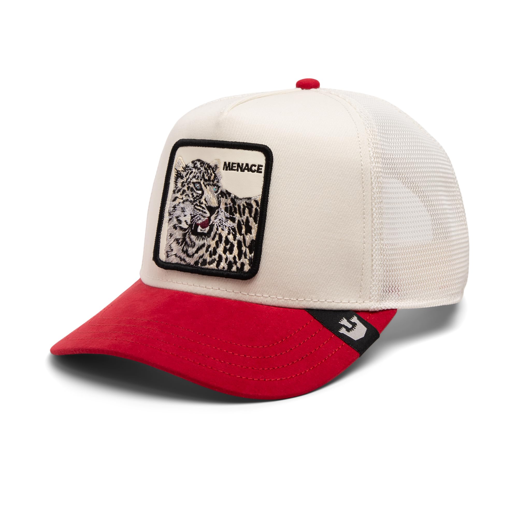 Goorin Bros. Trucker Cap The Suede Snow Red Cream Red, Size: One Size