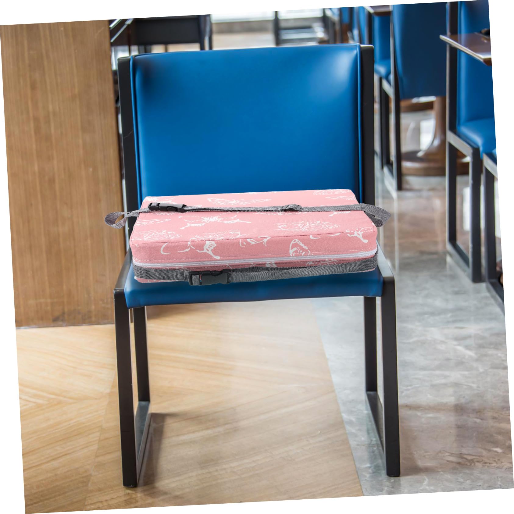 Kinder Sitzerhöhung Esszimmerstuhl Sitzkissen Rosa Twill Sitzbezug mit Schaumstoffkern für Babys und Kleinkinder
