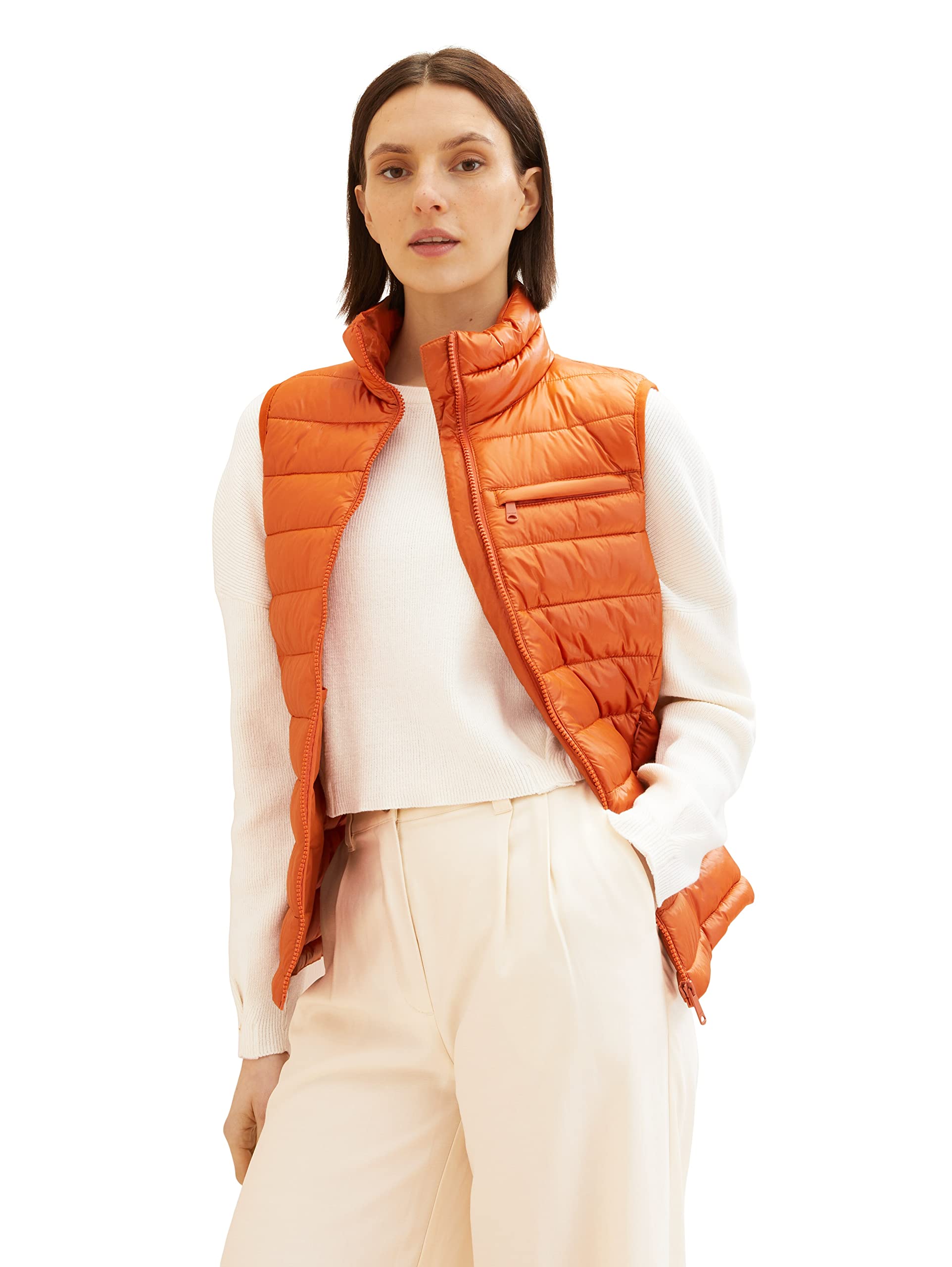 TOM TAILOR Chaleco Acolchado Ligero Chaleco acolchado ligero Mujer (Pack de 1)