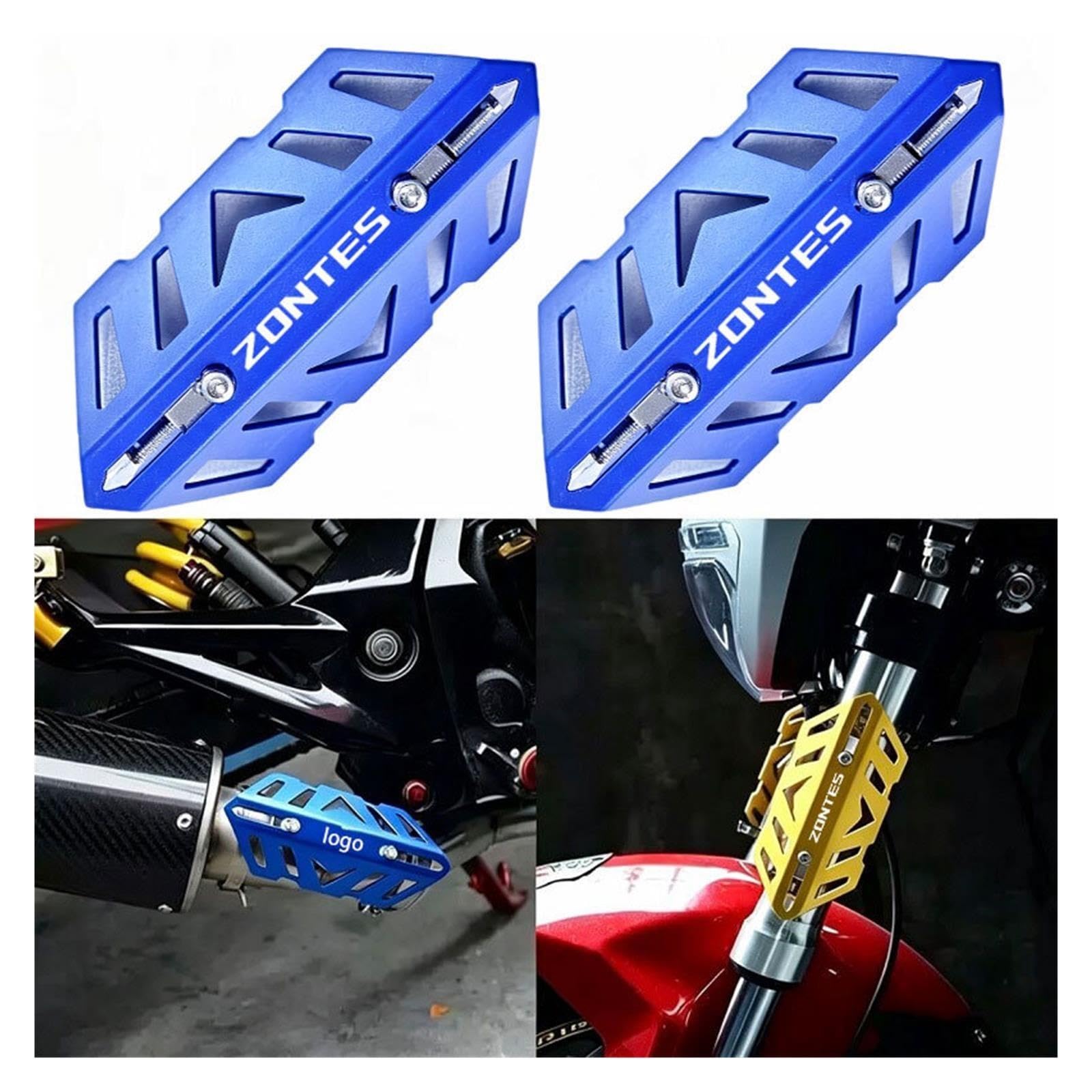 Per 368G 368E 350E 703RR ZT125 G1310V ZT125U ZT250R Copertura Protettiva Per Forcella Anteriore E Tubo Di Scarico Per Moto(A-4)