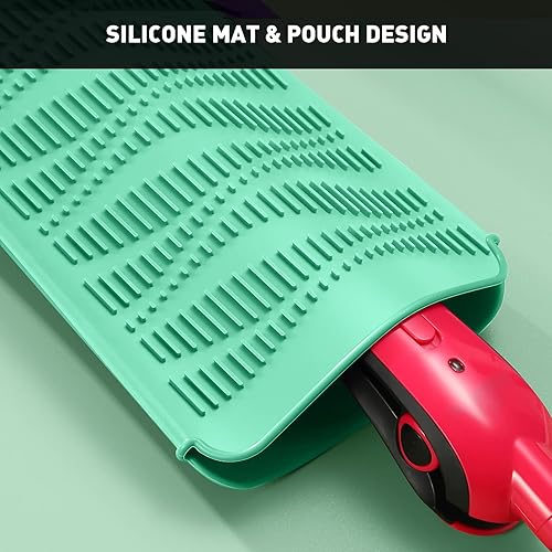 Miniatura 3 de ZAXOP Alfombrilla de silicona resistente al calor, soporte de hierro plano, se utiliza como almohadilla resistente al calor y bolsa de