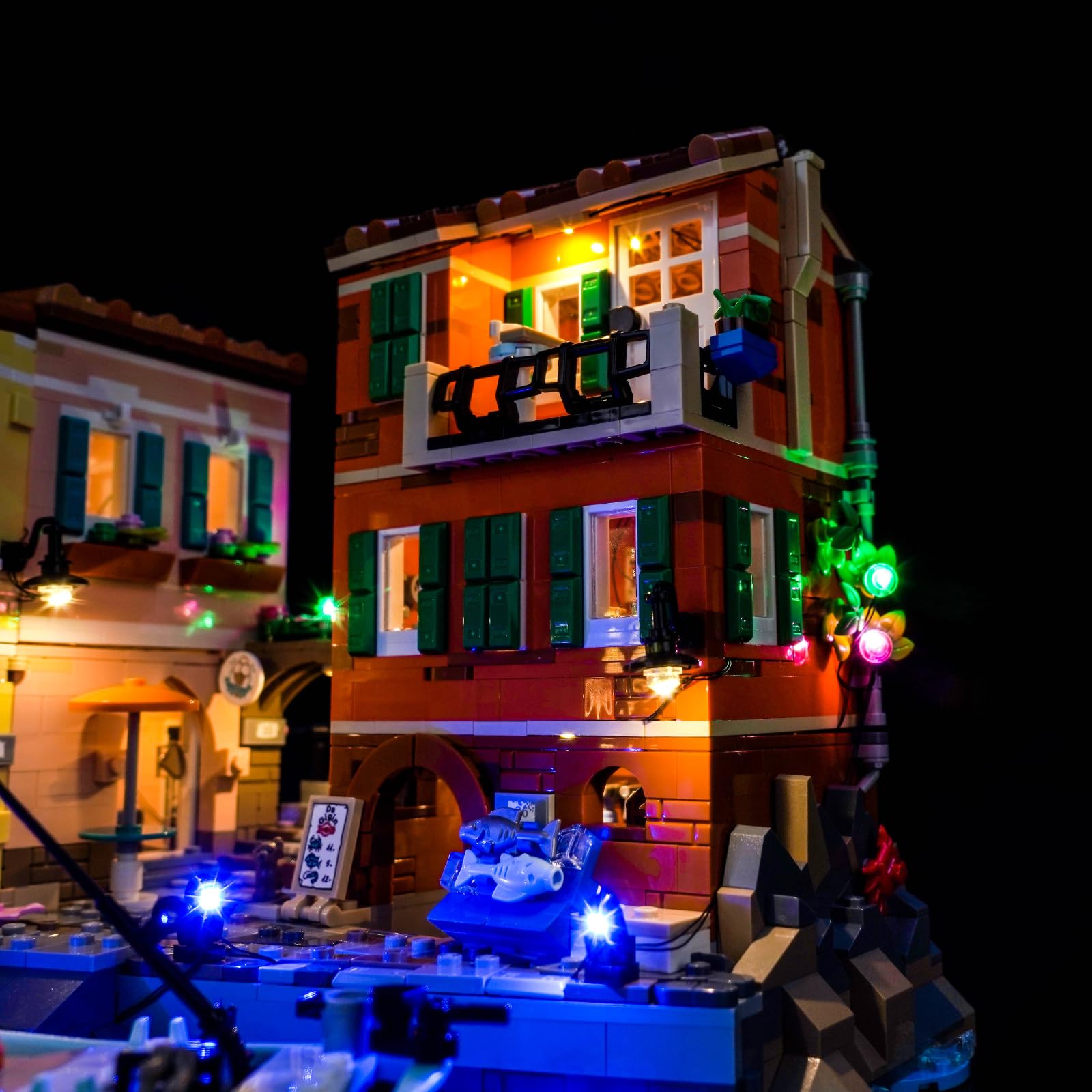 Juego de luces LED compatible con Lego 21359 Riviera italiana (no modelo), juego de iluminación decorativa compatible con Lego Italian Riviera juguete creativo — view 6