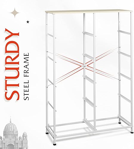 Miniatura 8 de WLIVE - Cómoda alta para dormitorio con 10 cajones, cómoda de dormitorio, muebles de dormitorio, unidad organizadora de almacenamiento con cajones