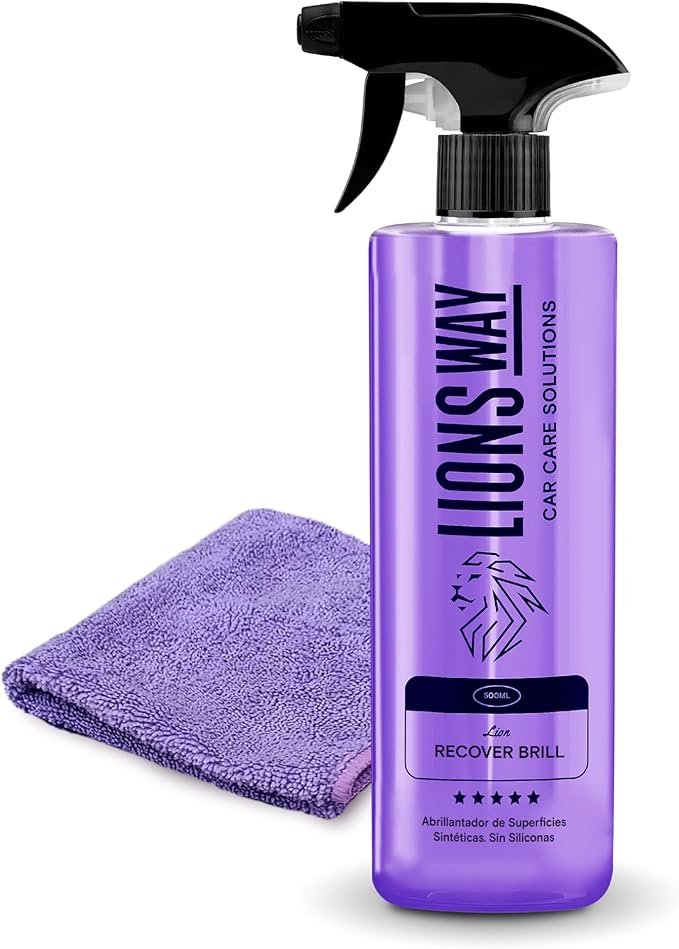 Car interior cleaning (complete dashboard) cleans, repairs and perfumes your car's interior, restores interior color, without silicone, satin effect with premium cloth