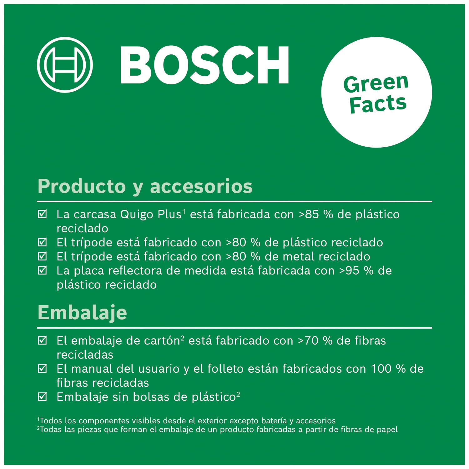 Bosch Láser de Líneas Cruzadas Quigo Plus con trípode (alineación fácil a distancias iguales y variables gracias a las marcas en la línea de láser, en caja para e-commerce)