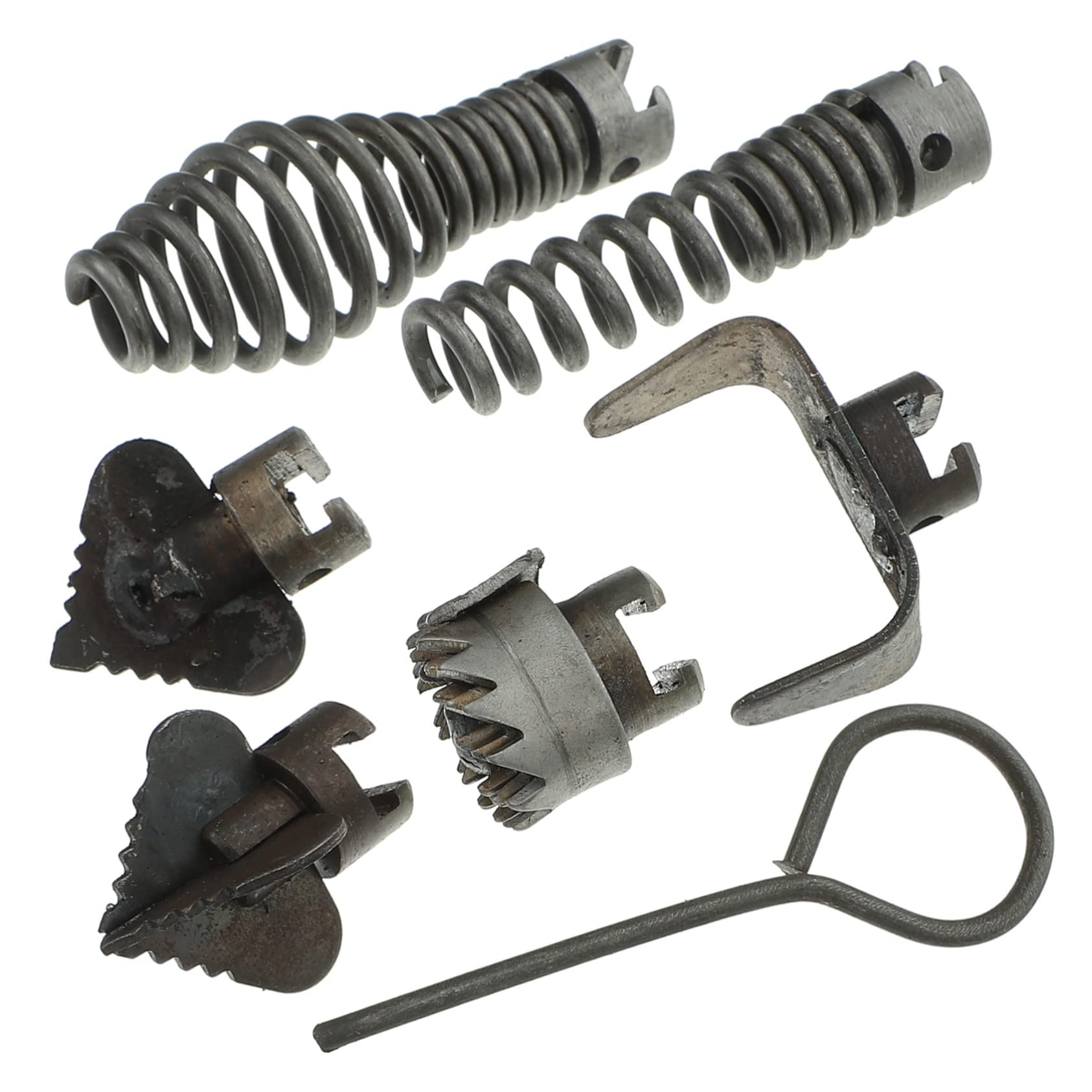 LIFKICH 1Set Cutter Head Combination Tool for Dredging Drain for Clogs Clogged Pipes and Plumbing Maintenance