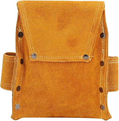 Miniatura 7 de Riñonera profesional para herramientas de uñas, bolsa de herramientas de cuero para electricistas, bolsa de cinturón de herramientas de construcción