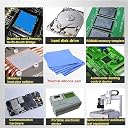 4Pack Thermal Pad,100x100mm 0.5mm 1mm 1.5mm 2mm Highly Efficient Thermal Conductivity 6.0 W/mK,Heat Resistant Silicone Thermal Pads for Laptop Heatsink CPU GPU SSD IC LED Cooler gallery image