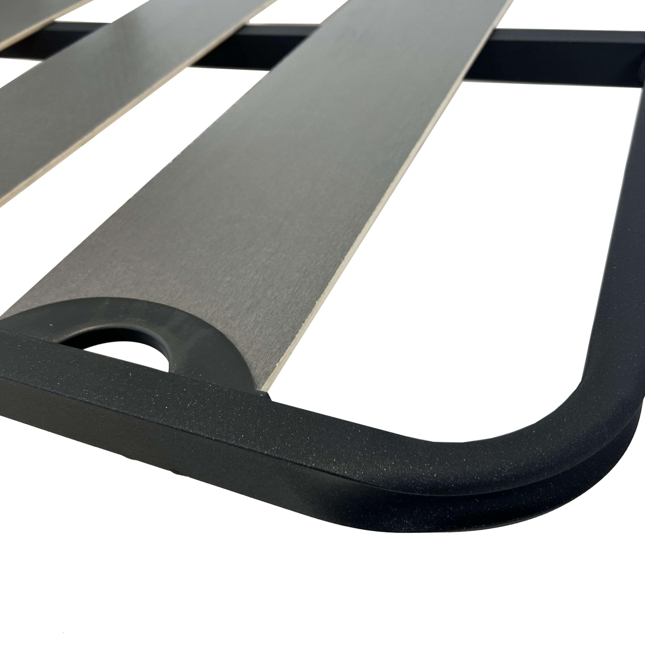 Miroytengo Somier 90x200 cm Balda Ancha, Tubo de Acero 40x30 mm, Refuerzo Central, Láminas de chopo-Flex (SIN Patas)