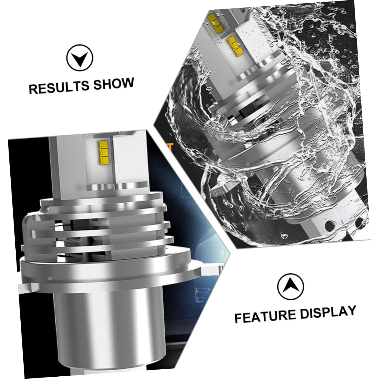 Ampoules de Phare H4 9003 2 Pièces en Alliage D'aluminium