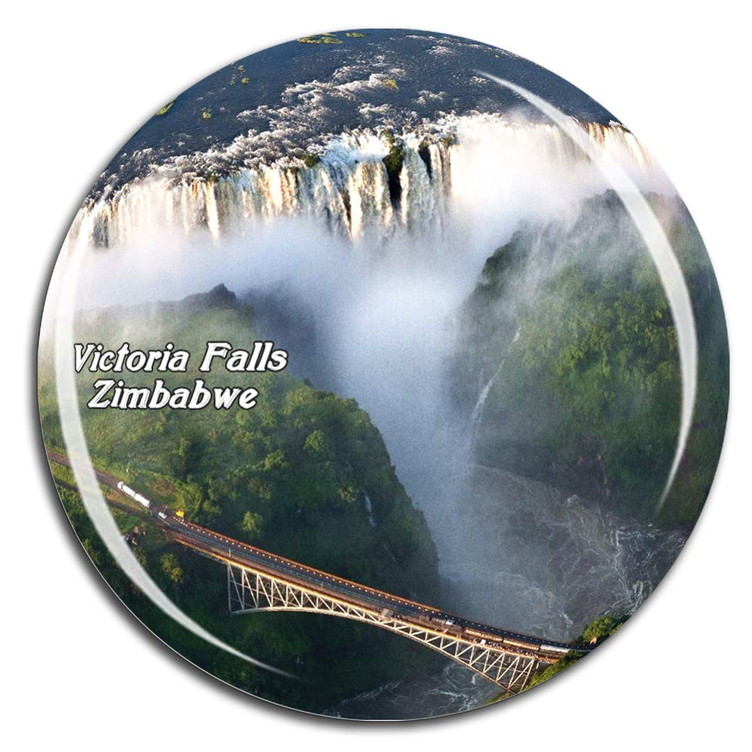 Weekino Victoria Falls Bridge Zimbabwe Fridge Magnet 3D Crystal Glass Tourist City Travel Souvenir Collection Gift Strong Refrigerator Sticker