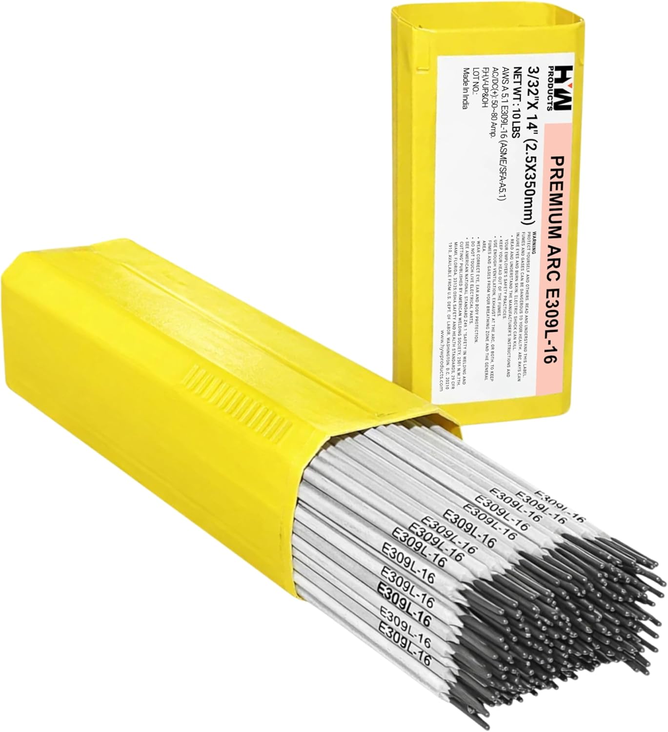 E309L-16 3/32" x 12" Stainless Steel Electrode 1/2-lb 1-lb 2-lb 5-lb 10-lb (10-lb)