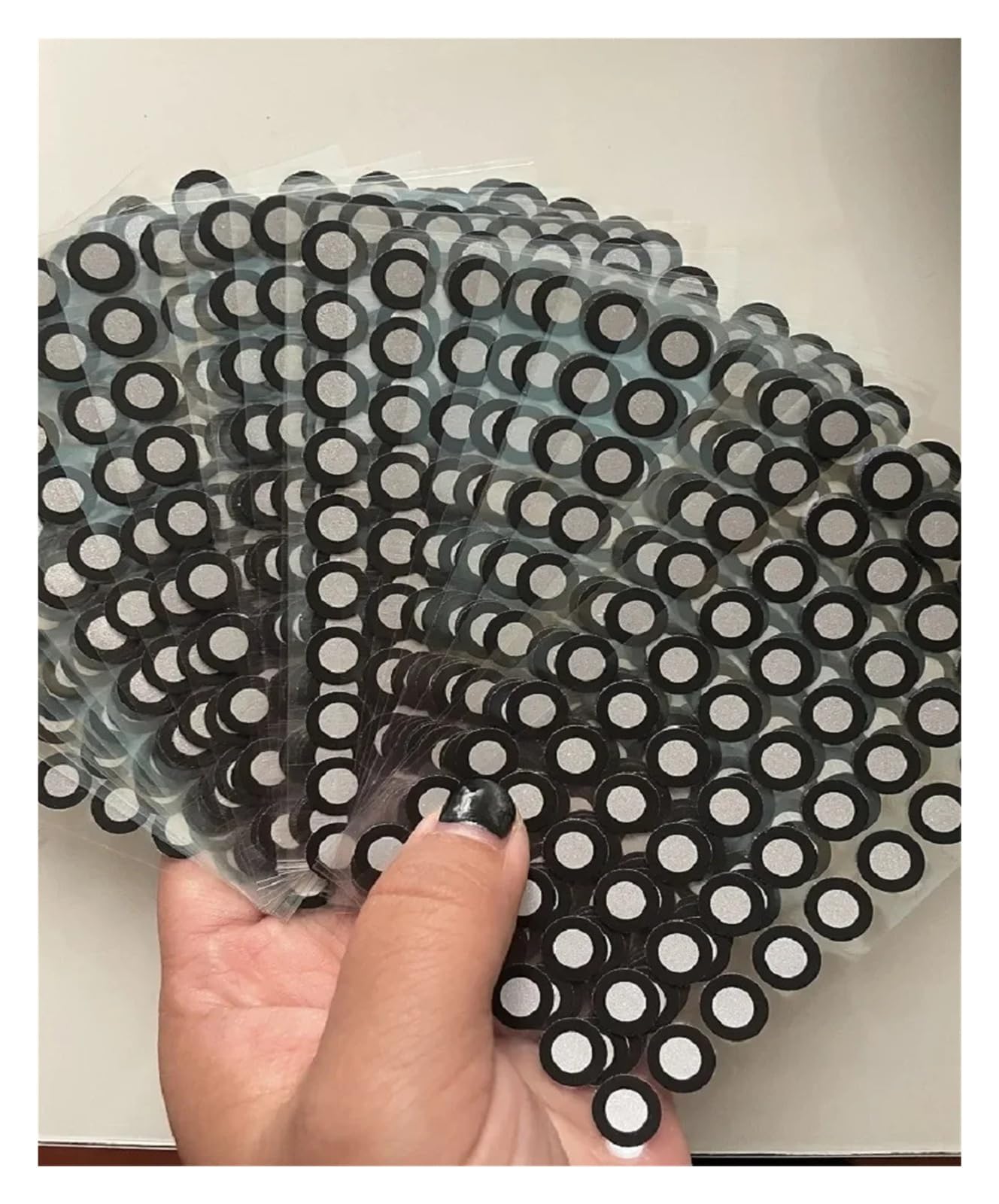 1000 marcatori di riflessione a punti for fotogrammetria, ad alta, target for scanner 3D for una scansione più semplice Per una rapida identificazione(Magnetic 3x6)