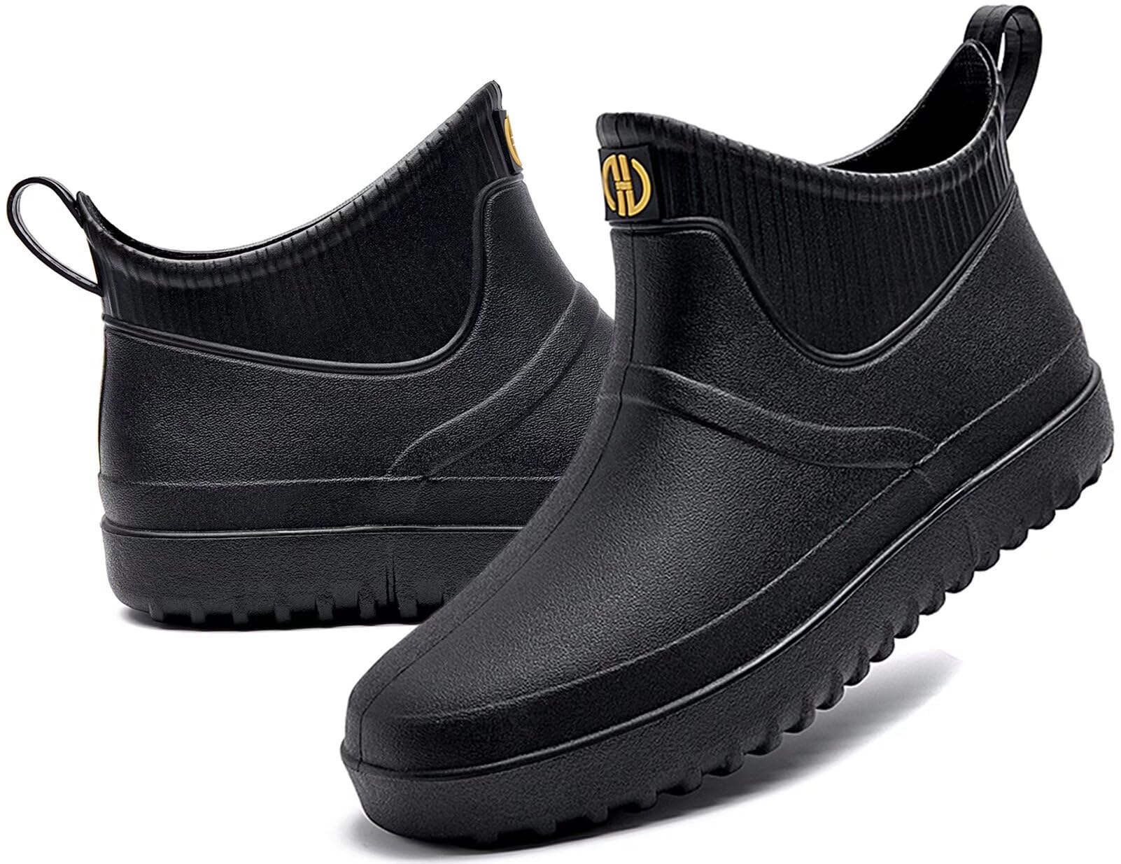 Bottes de Caoutchouc Homme Ville de la Mode Bottines en Pluie