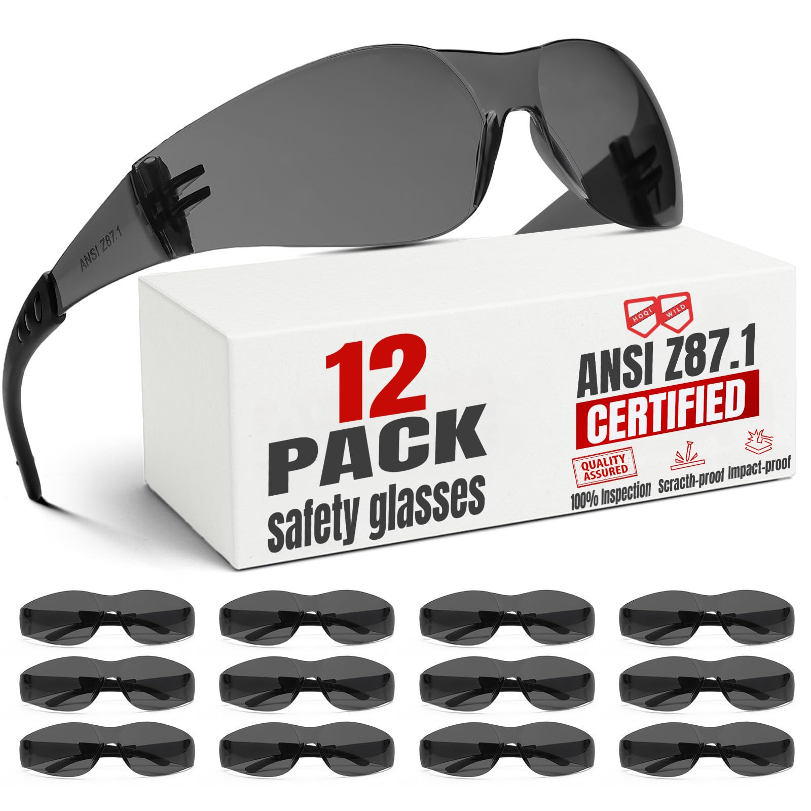 Gafas de seguridad para hombres y mujeres, ANSI Z87.1, gafas de seguridad a granel para exteriores