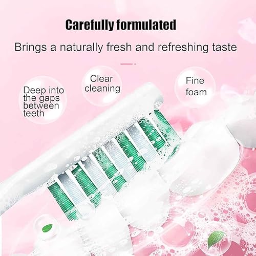 Miniatura 3 de Pasta de dientes blanqueadora de niacinamida, pasta dental blanqueadora probiótica triple blanqueadora, sabor natural a menta y melocotón, sin