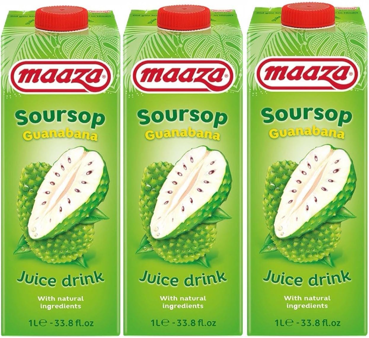 – Maaza Soursop Guanabana 1ltr (Pack of 3)