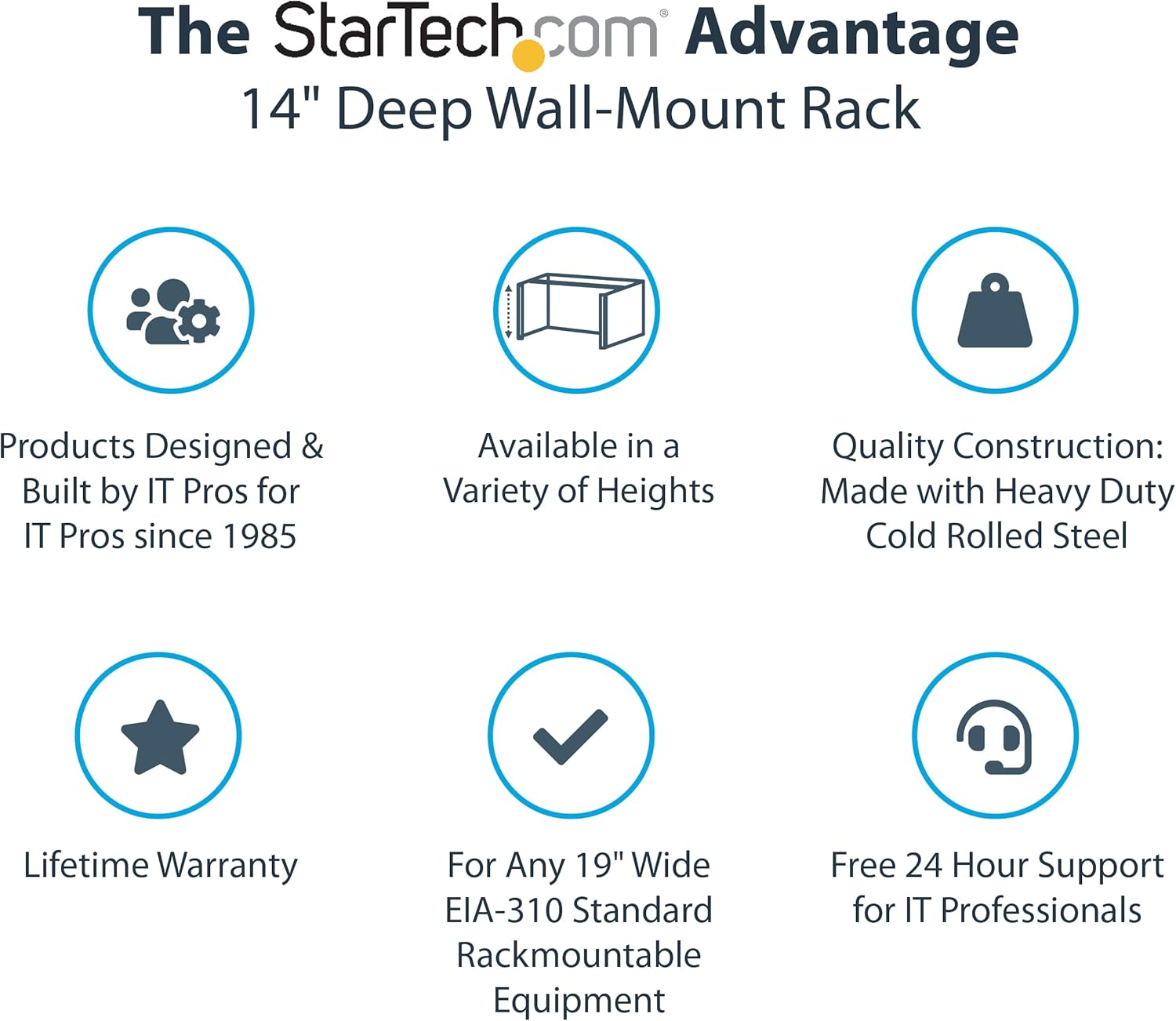 Rеvіеw Dіѕсоunt StarTech.com 6U Wall Mount Network Rack - 14 Inch Deep (Low Profile) - 19 Patch Panel Bracket for Shallow Server and IT Equipment, Network Switches - 44lbs/20kg Weight Capacity, Black (WALLMOUNT6)