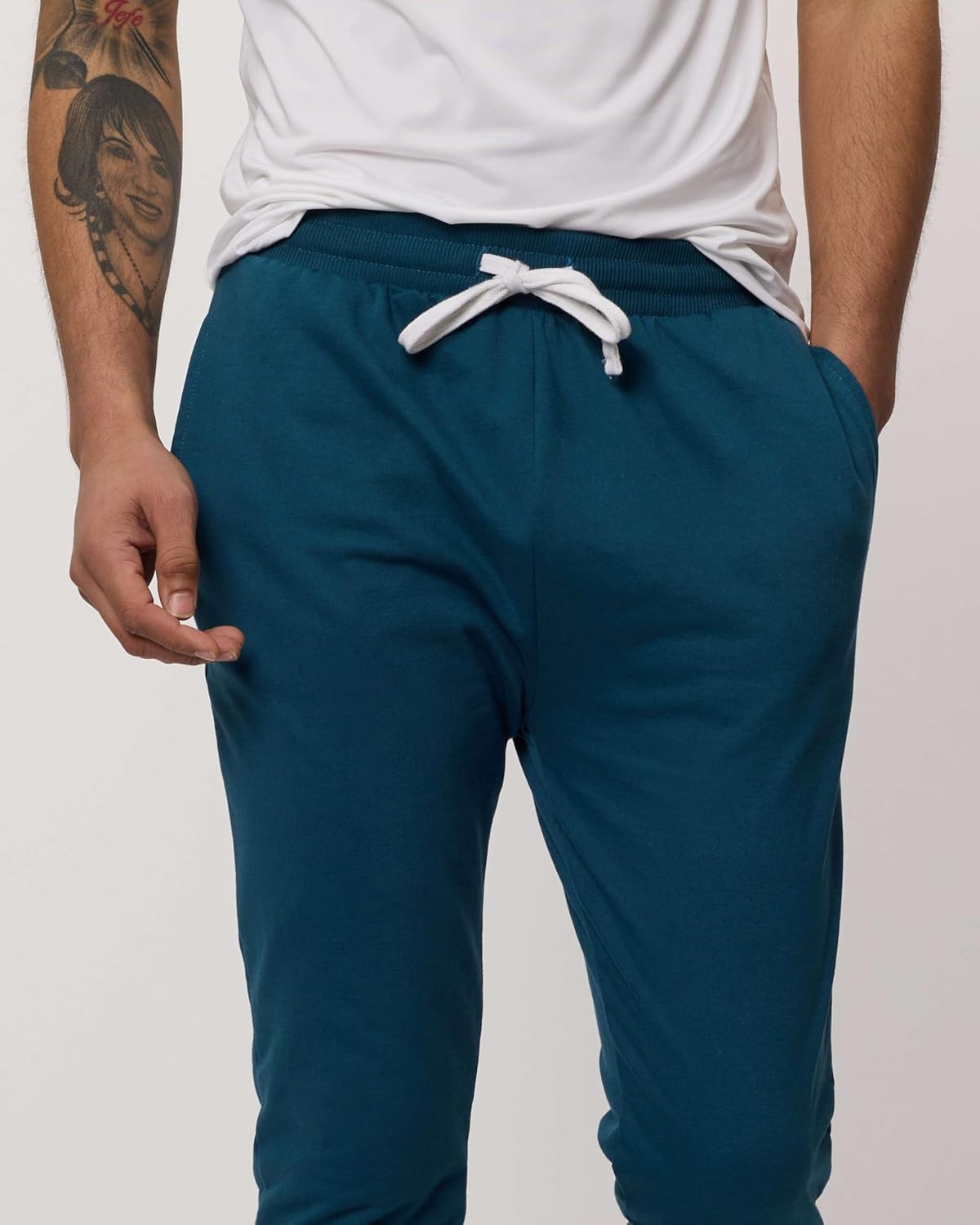 Real Essentials 3 Pack: Men's French Terry Fleece Active Casual Jogger Sweatpants with Pockets (Available in Big & Tall) - Image 4