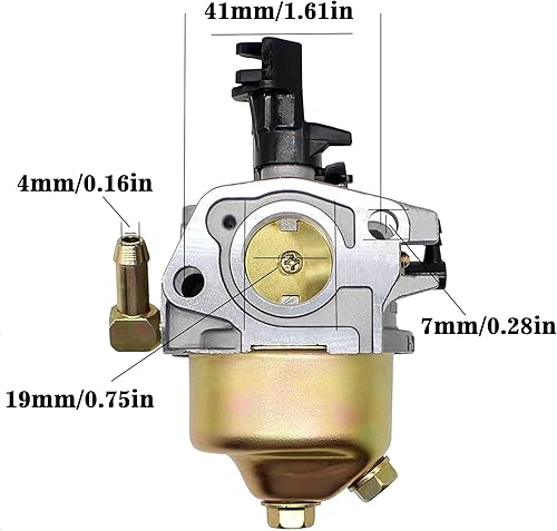 Miniatura 3 de fullas Huayi 951-15236 - Carburador de nieve 170SD compatible con MTD Craftsman SB410 SB400 de 24 pulgadas, Troy-Bilt Storm 2410/Cub Cadet 208CC