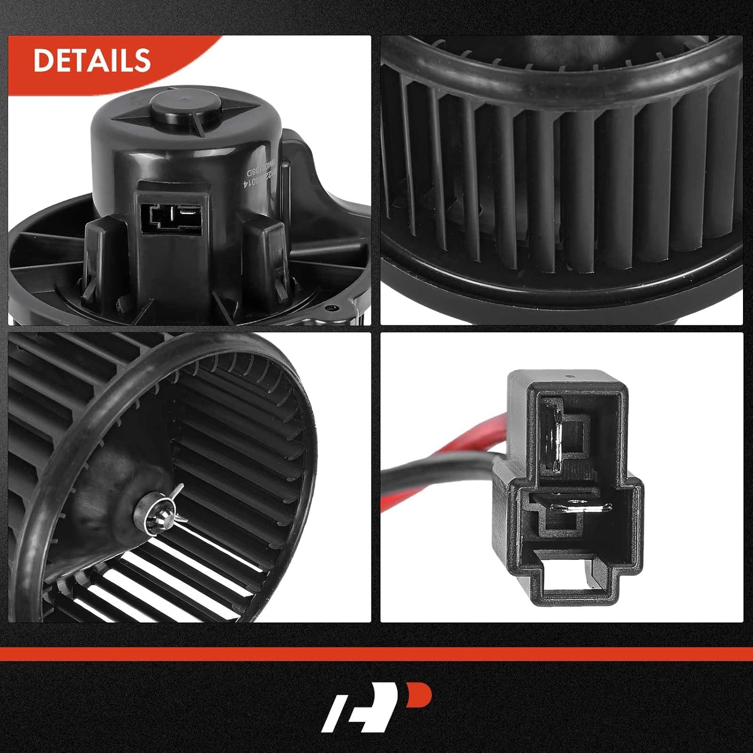 A-Premium HVAC Heater Blower Motor and Resistor Assembly Compatible with Kia Vehicles - Spectra 2007-2008 Sedan, Spectra5 2008 Hatchback - Front, Replace# 971791F200, 2-PC Set
