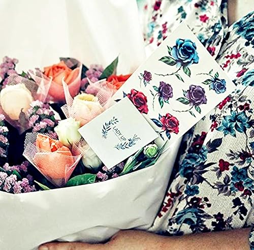 Miniatura 3 de Tatuaje temporal metálico impermeable 20 hojas de tatuajes de plata y oro tatuajes temporales brillantes para arte corporal de Lady Up serie 2