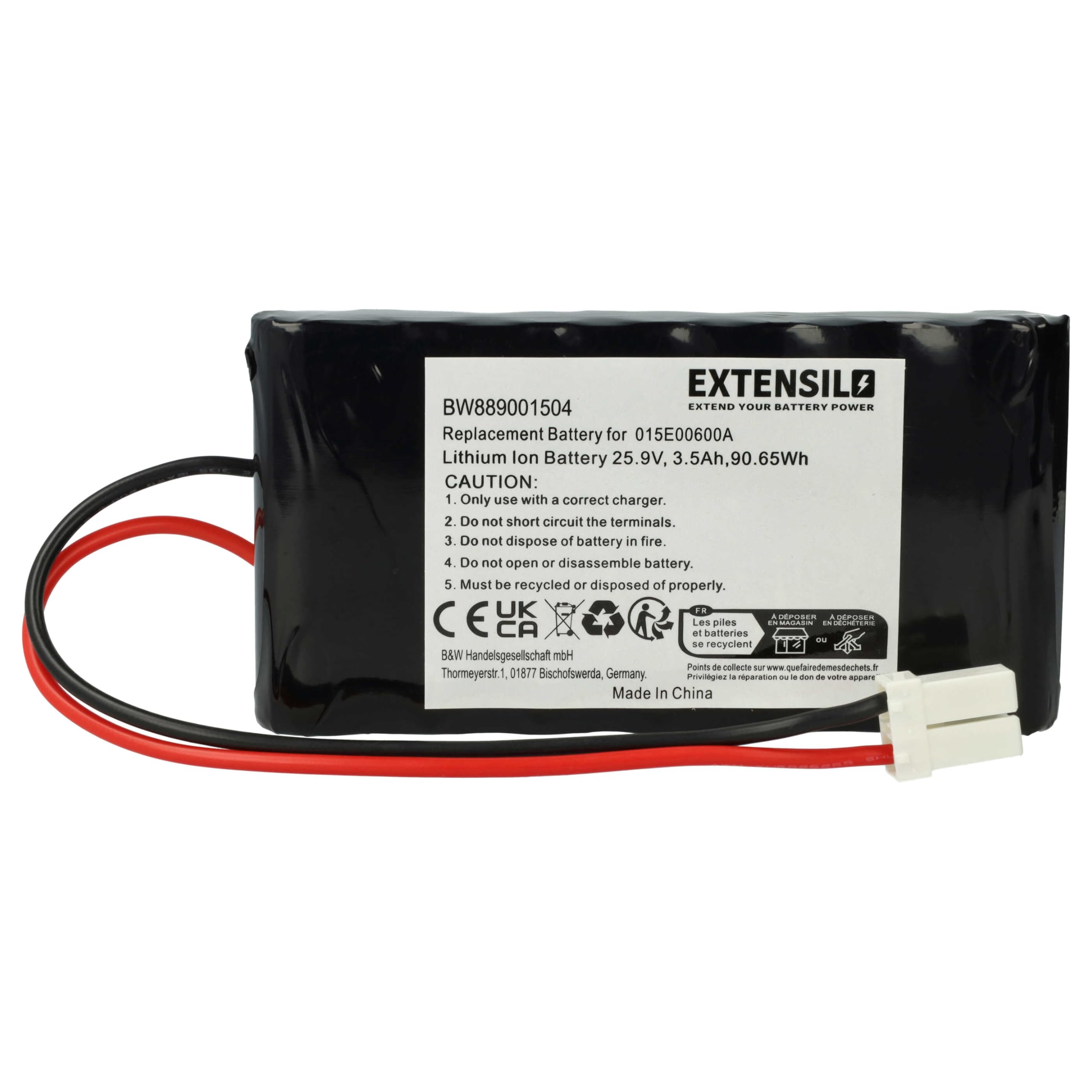 vhbw Zamiennik akumulatora do kosiarki Ambrogio 015E00600A (3500 mAh, 25,9 V, litowo-jonowy)