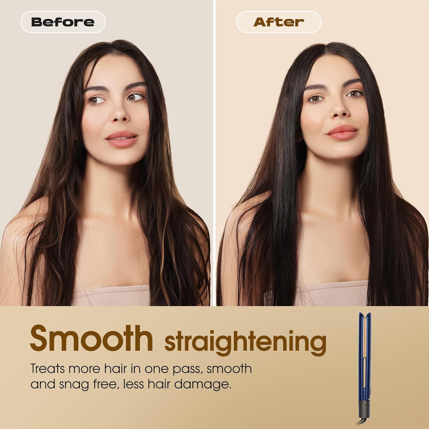 FURIDEN Flat Iron Hair Straightener and Curler 2 in 1, Straightener Curling Iron Combo, Quickly Create Straight or Wavy Hair - 1 Inch - Image 8