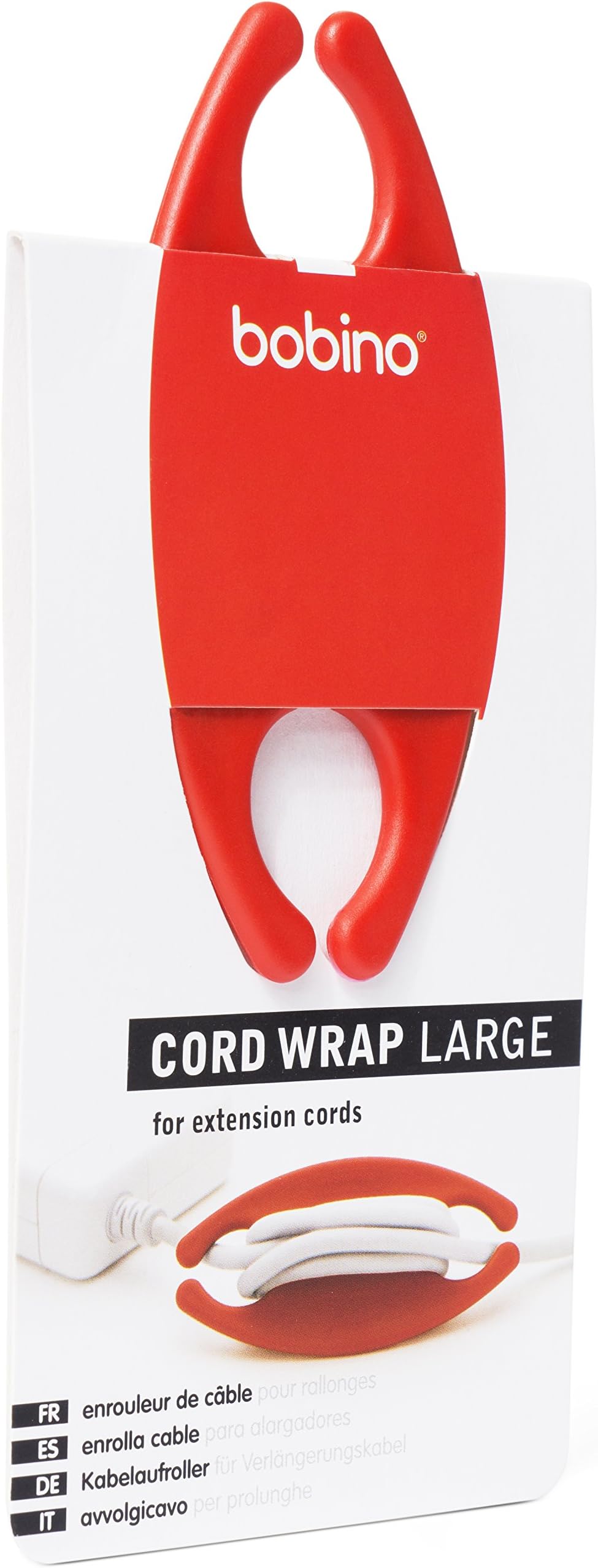 Cord Wrap - Large - Red - Stylish Cable and Wire Management/Organizer